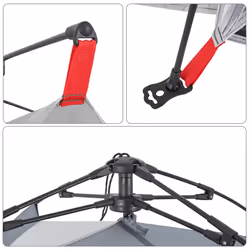 vidaXL Beach Tent Lightweight Dome Tent Camping Tent Quick Release Waterproof - Grey - Additional view 9