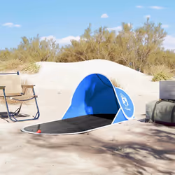 vidaXL Beach Tent Lightweight Tent Camping Tent Shelter Pop-up Waterproof - Azure blue - Additional view 2