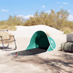 vidaXL Beach Tent Lightweight Tent Camping Tent Shelter Pop-up Waterproof - Sea green