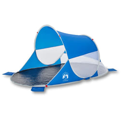 vidaXL Beach Tent 2-Person Lightweight Tent Camping Tent Pop-up Waterproof - Azure blue