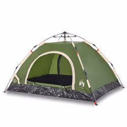 vidaXL Camping Tent 5-Person Lightweight Tent Dome Tent Shelter Quick Release - green, 2-person