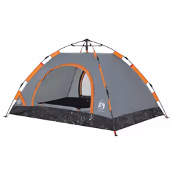 vidaXL Camping Tent 5-Person Lightweight Tent Dome Tent Shelter Quick Release - grey, 2-person - Additional view 4