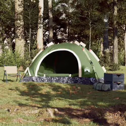 vidaXL Camping Tent 5-Person Lightweight Tent Dome Tent Shelter Quick Release - green, 3-person
