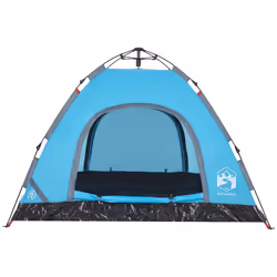 vidaXL Camping Tent 3-Person Lightweight Tent Dome Tent Blue Quick Release - Additional view 5
