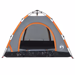 vidaXL Camping Tent 5-Person Lightweight Tent Dome Tent Shelter Quick Release - grey, 3-person - Additional view 5