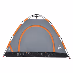 vidaXL Camping Tent 5-Person Lightweight Tent Dome Tent Shelter Quick Release - grey, 3-person - Additional view 6