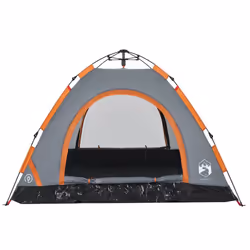vidaXL Camping Tent 5-Person Lightweight Tent Dome Tent Shelter Quick Release - grey, 3-person - Additional view 7