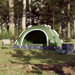 vidaXL Camping Tent 5-Person Lightweight Tent Dome Tent Shelter Quick Release - green, 4-person