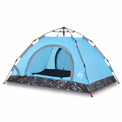 vidaXL Camping Tent 5-Person Lightweight Tent Dome Tent Shelter Quick Release - blue, 4-person