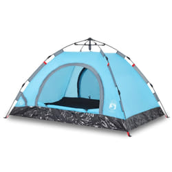 vidaXL Camping Tent 5-Person Lightweight Tent Dome Tent Shelter Quick Release - blue, 4-person