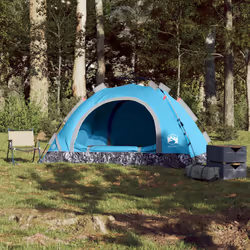vidaXL Camping Tent 5-Person Lightweight Tent Dome Tent Shelter Quick Release - blue, 4-person