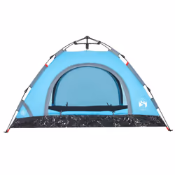 vidaXL Camping Tent 5-Person Lightweight Tent Dome Tent Shelter Quick Release - blue, 4-person - Additional view 5