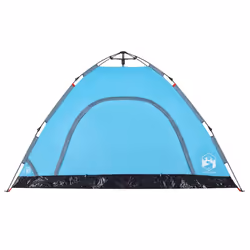 vidaXL Camping Tent 5-Person Lightweight Tent Dome Tent Shelter Quick Release - blue, 4-person - Additional view 6