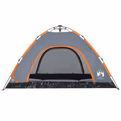 vidaXL Camping Tent 5-Person Lightweight Tent Dome Tent Shelter Quick Release - grey, 4-person - Additional view 5