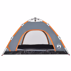 vidaXL Camping Tent 5-Person Lightweight Tent Dome Tent Shelter Quick Release - grey, 4-person - Additional view 7