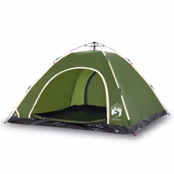 vidaXL Camping Tent 5-Person Lightweight Tent Dome Tent Shelter Quick Release - green, 5-person