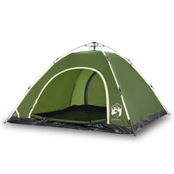 vidaXL Camping Tent 5-Person Lightweight Tent Dome Tent Shelter Quick Release - green, 5-person