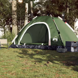 vidaXL Camping Tent 5-Person Lightweight Tent Dome Tent Shelter Quick Release - green, 5-person