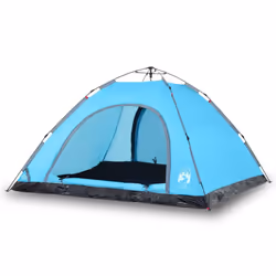 vidaXL Camping Tent 5-Person Lightweight Tent Dome Tent Shelter Quick Release - blue, 5-person