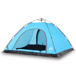 vidaXL Camping Tent 5-Person Lightweight Tent Dome Tent Shelter Quick Release - blue, 5-person