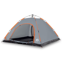 vidaXL Camping Tent 5-Person Lightweight Tent Dome Tent Shelter Quick Release - grey, 5-person
