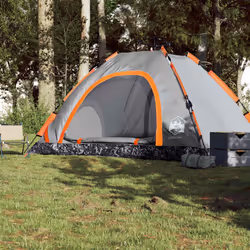 vidaXL Camping Tent 5-Person Lightweight Tent Dome Tent Shelter Quick Release - grey, 5-person - Additional view 2