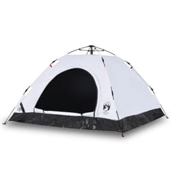 vidaXL Camping Tent 5-Person Lightweight Tent Dome Tent Shelter Quick Release - white blackout, 5-person