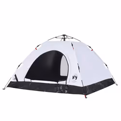 vidaXL Camping Tent 5-Person Lightweight Tent Dome Tent Shelter Quick Release - white blackout, 5-person - Additional view 4