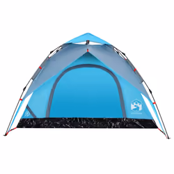vidaXL Camping Tent Dome Tent Lightweight Tent Blackout Fabric Quick Release - Blue, 230 x 200 x 148 cm - Additional view 5