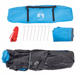 vidaXL Camping Tent Dome Tent Lightweight Tent Blackout Fabric Quick Release - Blue, 230 x 200 x 148 cm - Additional view 9