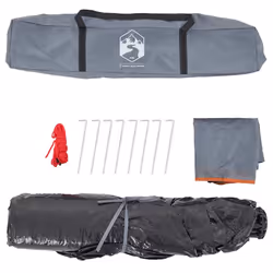 vidaXL Camping Tent Dome 3-Person Dome Tent Grey and Orange Quick Release - Additional view 9