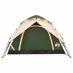 vidaXL Camping Tent Dome Tent Lightweight Tent Blackout Fabric Quick Release - Green, 230 x 230 x 140 cm - Additional view 5