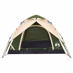 vidaXL Camping Tent Dome Tent Lightweight Tent Blackout Fabric Quick Release - Green, 230 x 230 x 140 cm - Additional view 6