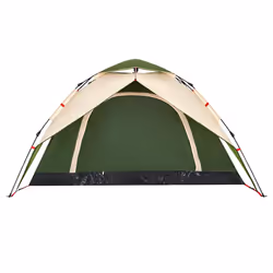 vidaXL Camping Tent Dome Tent Lightweight Tent Blackout Fabric Quick Release - Green, 230 x 230 x 140 cm - Additional view 7