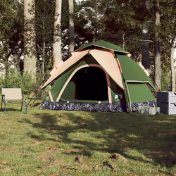 vidaXL Camping Tent Dome Tent Lightweight Tent Blackout Fabric Quick Release - Green, 250 x 250 x 155 cm - Additional view 2