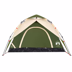 vidaXL Camping Tent Dome Tent Lightweight Tent Blackout Fabric Quick Release - Green, 250 x 250 x 155 cm - Additional view 5