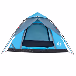 vidaXL Camping Tent Dome Tent Lightweight Tent Blackout Fabric Quick Release - Blue, 250 x 250 x 155 cm - Additional view 4