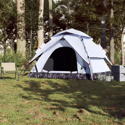vidaXL Camping Tent Dome Tent Lightweight Tent Blackout Fabric Quick Release - White blackout, 250 x 250 x 155 cm - Additional view 2