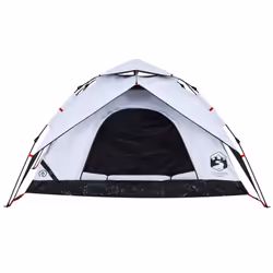 vidaXL Camping Tent Dome Tent Lightweight Tent Blackout Fabric Quick Release - White blackout, 250 x 250 x 155 cm - Additional view 4