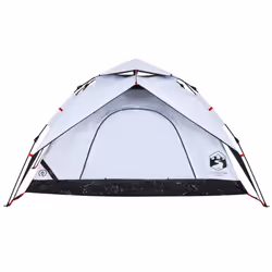 vidaXL Camping Tent Dome Tent Lightweight Tent Blackout Fabric Quick Release - White blackout, 250 x 250 x 155 cm - Additional view 5