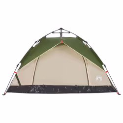vidaXL Camping Tent Dome 2-Person Lightweight Dome Tent Green Quick Release - Additional view 4