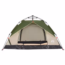 vidaXL Camping Tent Dome 2-Person Lightweight Dome Tent Green Quick Release - Additional view 6