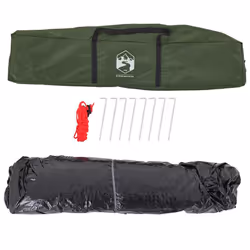 vidaXL Camping Tent Dome 2-Person Lightweight Dome Tent Green Quick Release - Additional view 9