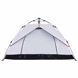 vidaXL Camping Tent Dome 2-Person Tent White Blackout Fabric Quick Release - white blackout, 2-person - Additional view 7