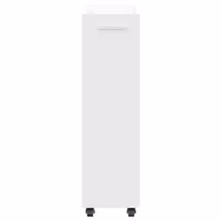 vidaXL Cabinet with Wheels Storage Cart Side Cabinet White Engineered Wood - Additional view 5