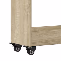 vidaXL Cabinet with Wheels Storage Cart Hallway Side Table Engineered Wood - sonoma oak - Additional view 7