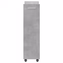 vidaXL Cabinet with Wheels Storage Cart Hallway Side Table Engineered Wood - concrete grey - Additional view 5