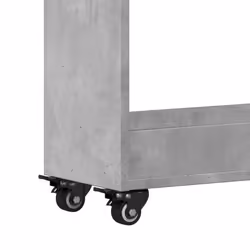 vidaXL Cabinet with Wheels Storage Cart Hallway Side Table Engineered Wood - concrete grey - Additional view 7