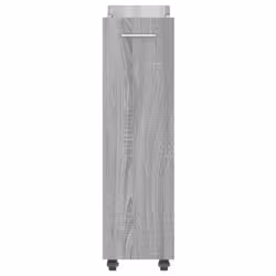 vidaXL Cabinet with Wheels Storage Cart Hallway Side Table Engineered Wood - grey sonoma - Additional view 5