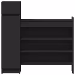 vidaXL Shoe Cabinet Shoe Storage Cupboard Shoe Rack Shelf Engineered Wood - black - Additional view 5